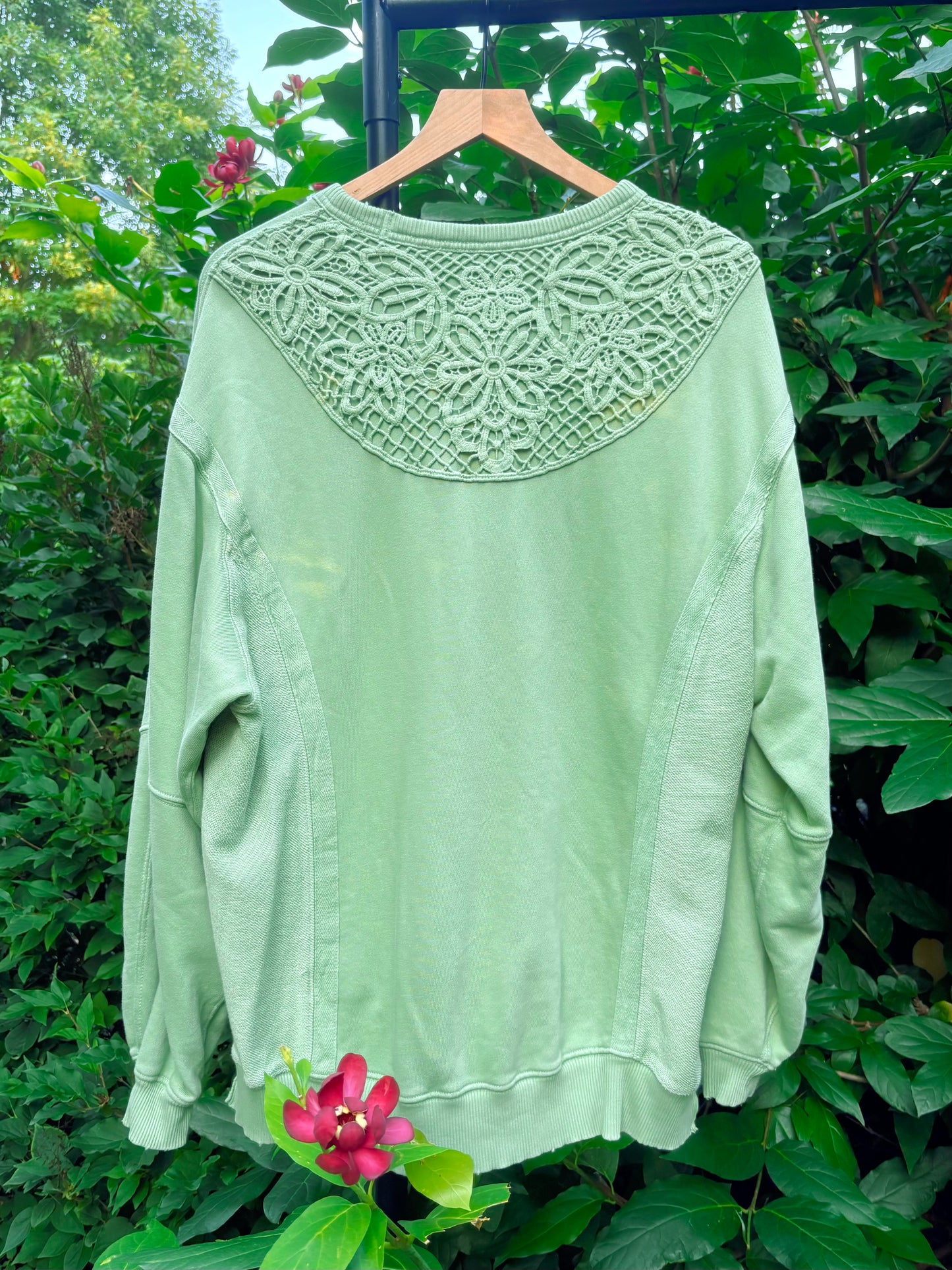 Upcycled Lilies of the Valley Crewneck🧚🏼