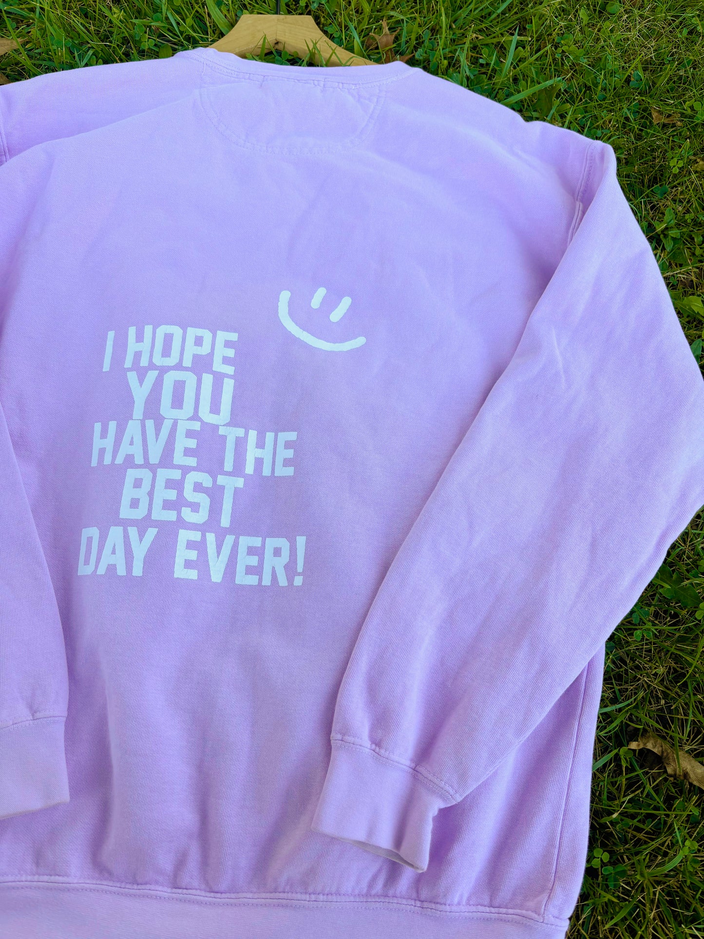 Upcycled Hyacinth Crewneck🪻