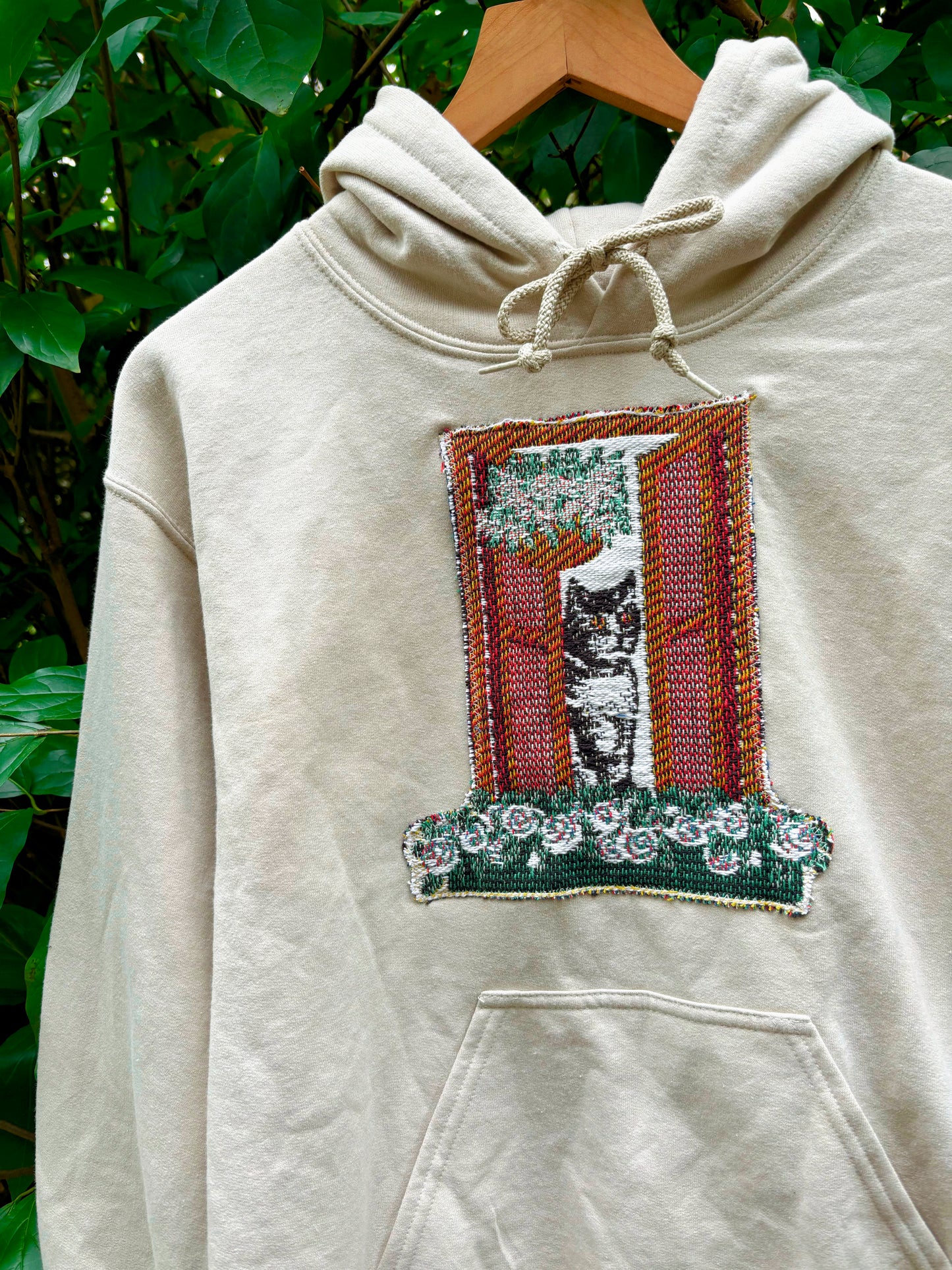 Upcycled Cat Hoodie 🌿