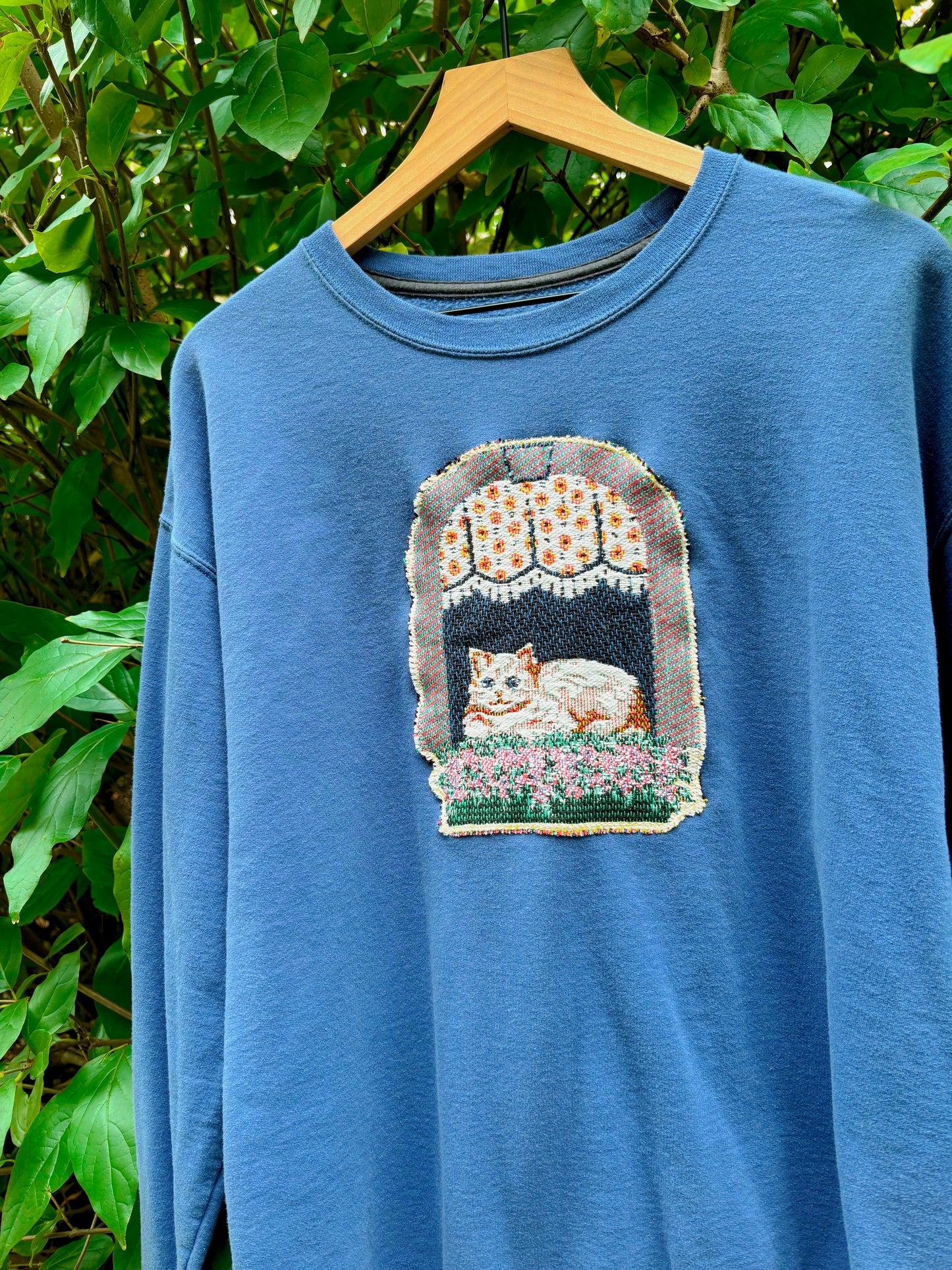 Upcycled Cat Crewneck 🧶