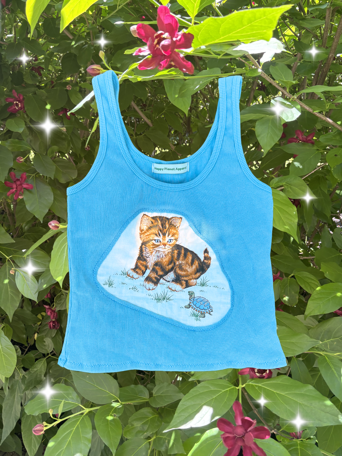 Upcycled Cat Tank Top 🐈🐢