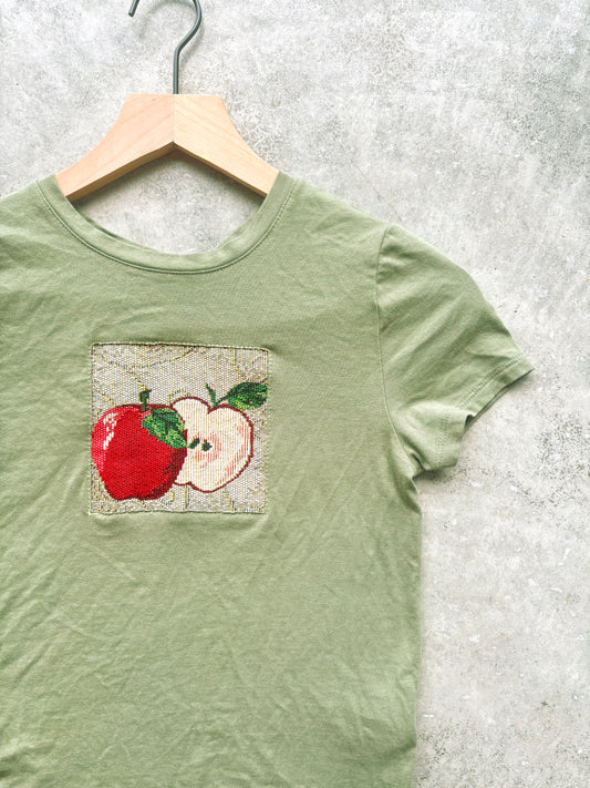Upcycled Apples Baby Tee