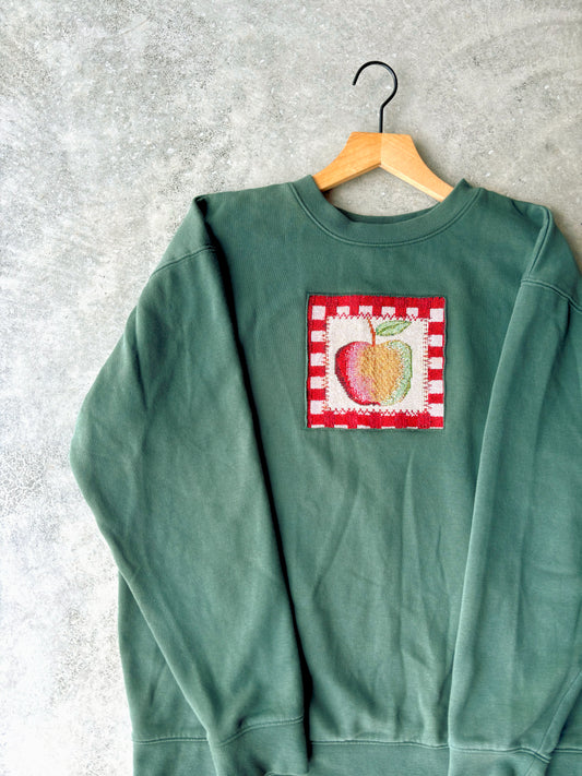 Upcycled Apple Crewneck