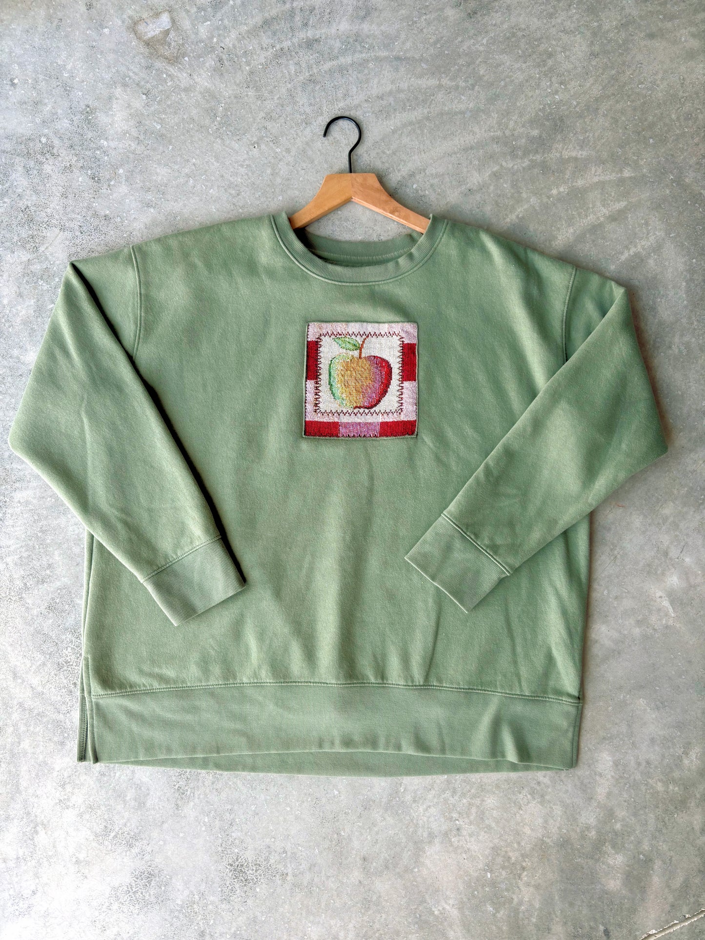Upcycled Apple Crewneck