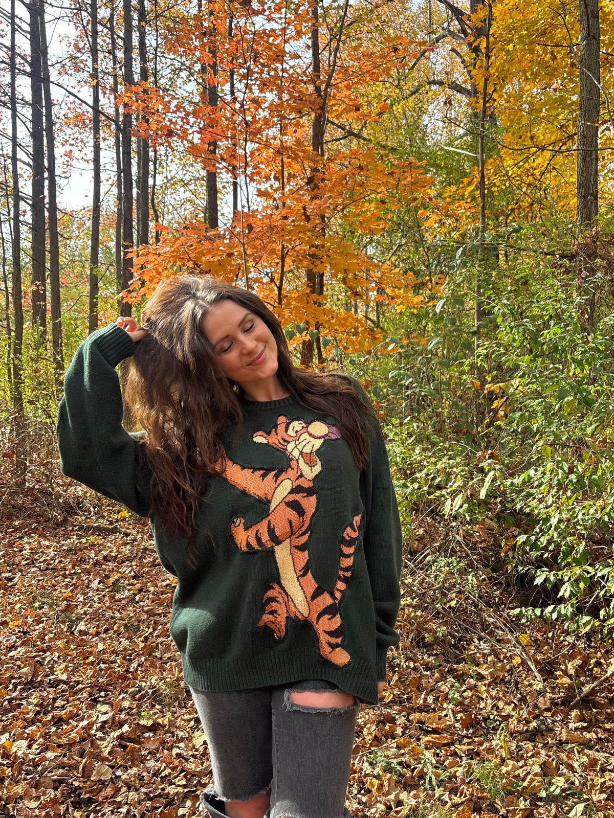 Upcycled Tigger Sweater