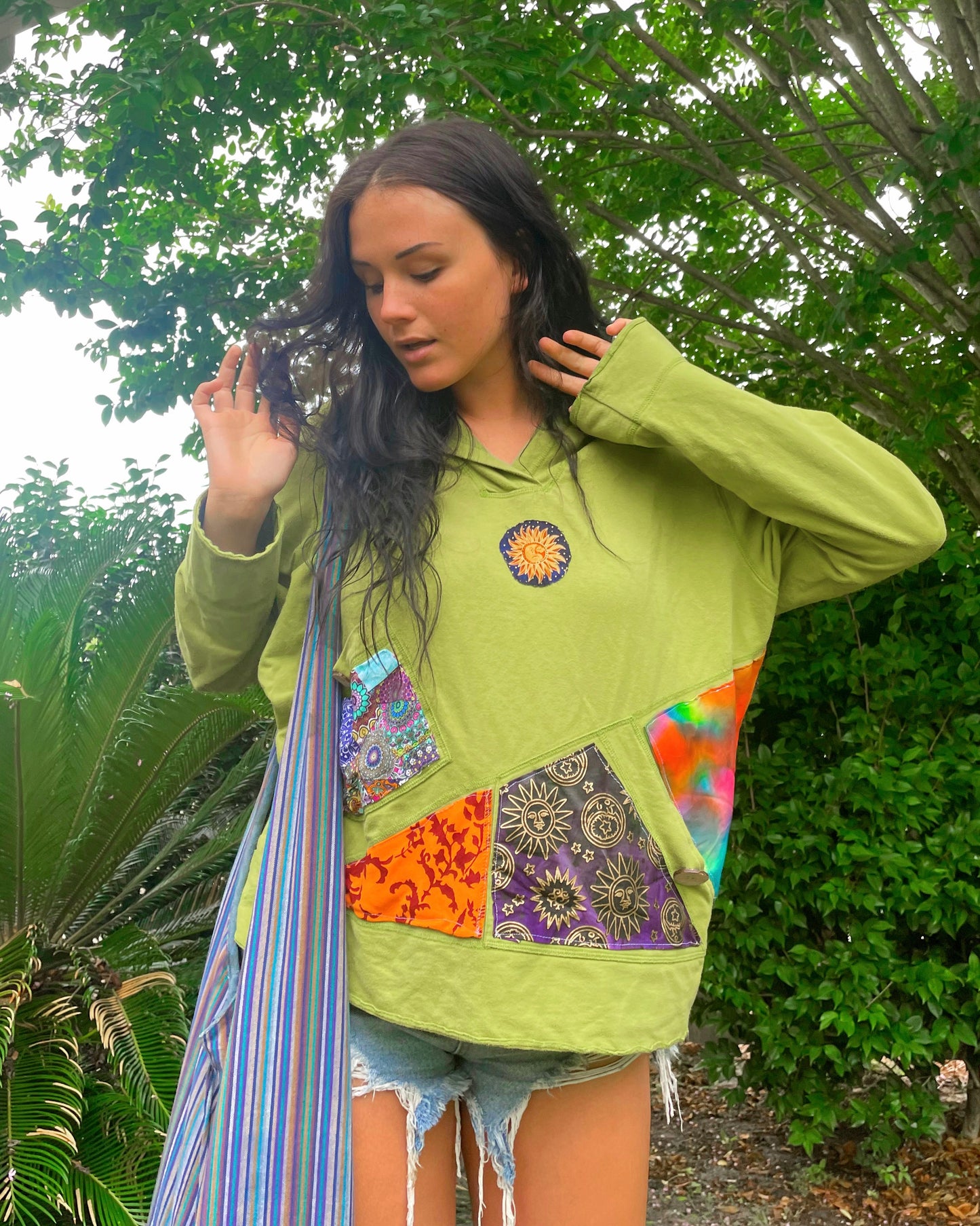 Upcycled Hippie Hoodie