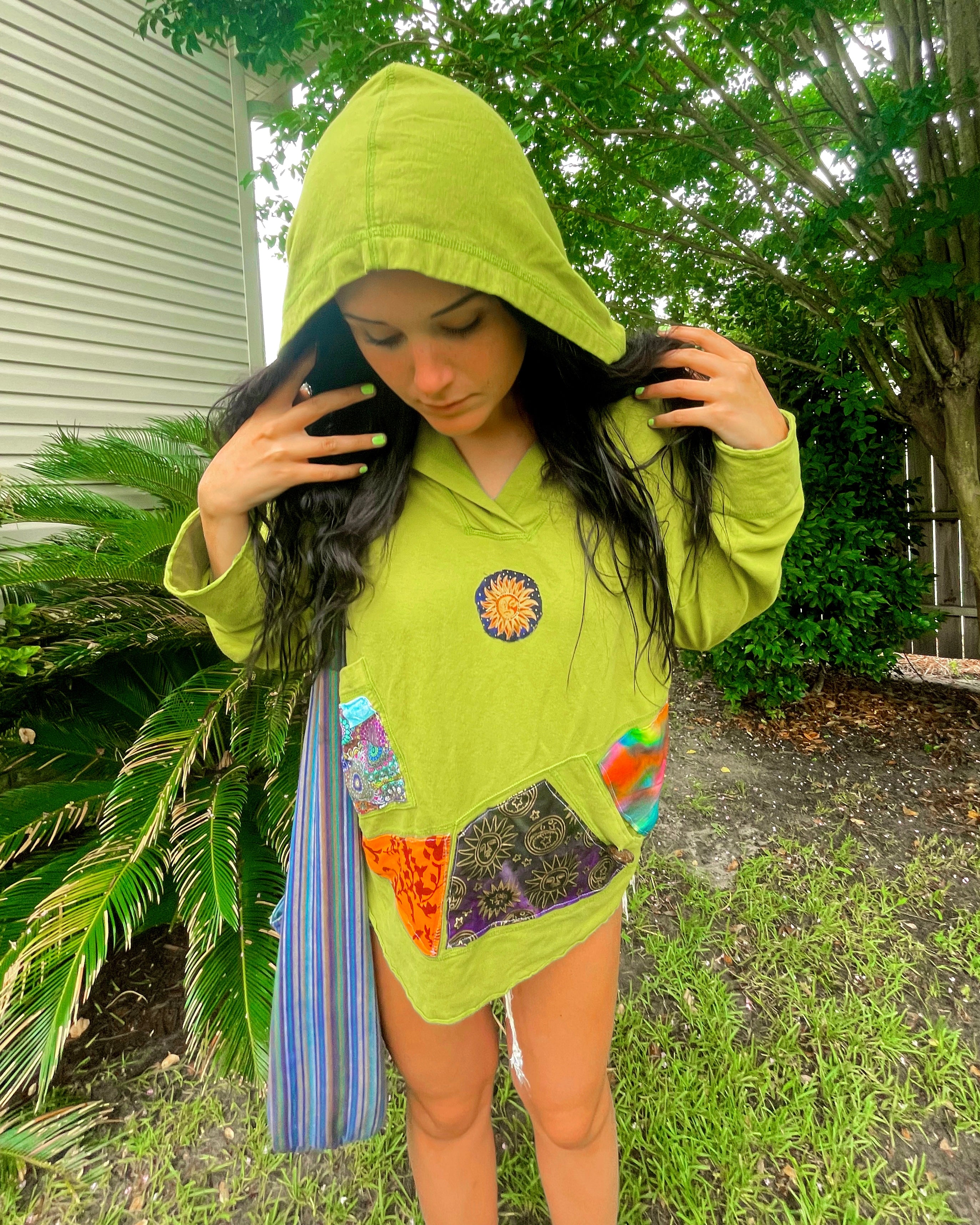 Upcycled Hippie Hoodie Happy Planet Apparel