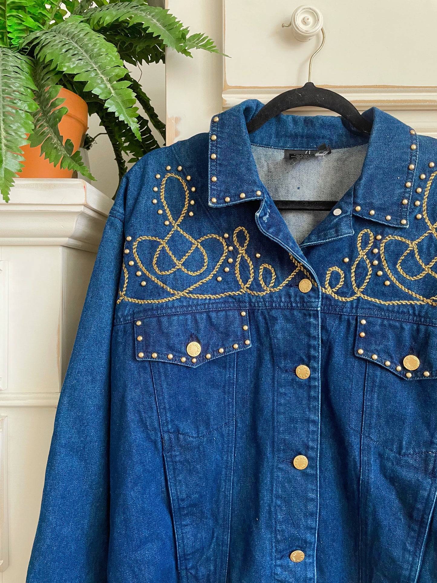 Vintage Embellished Denim Jacket