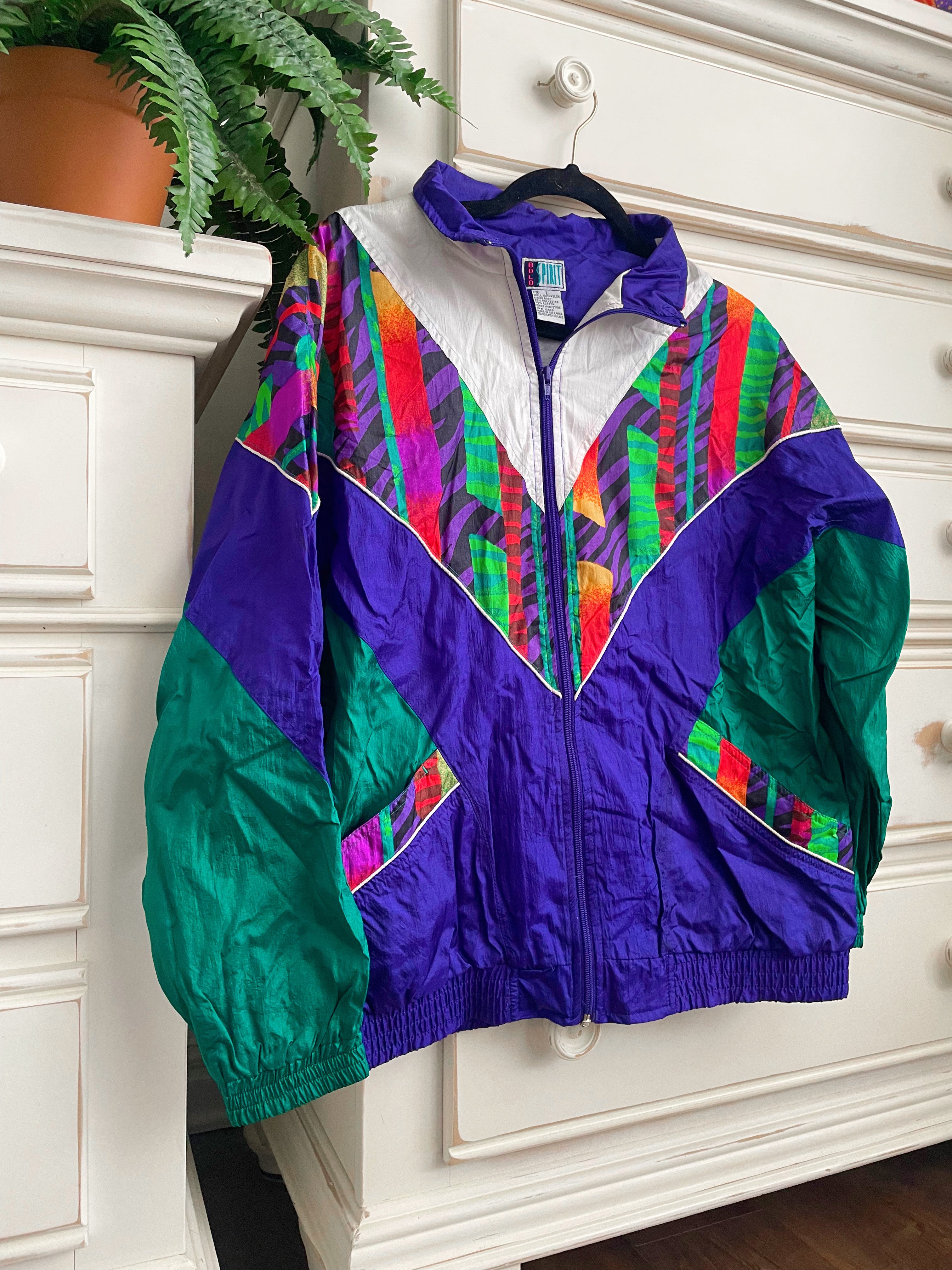 90s Windbreaker Happy Planet Apparel