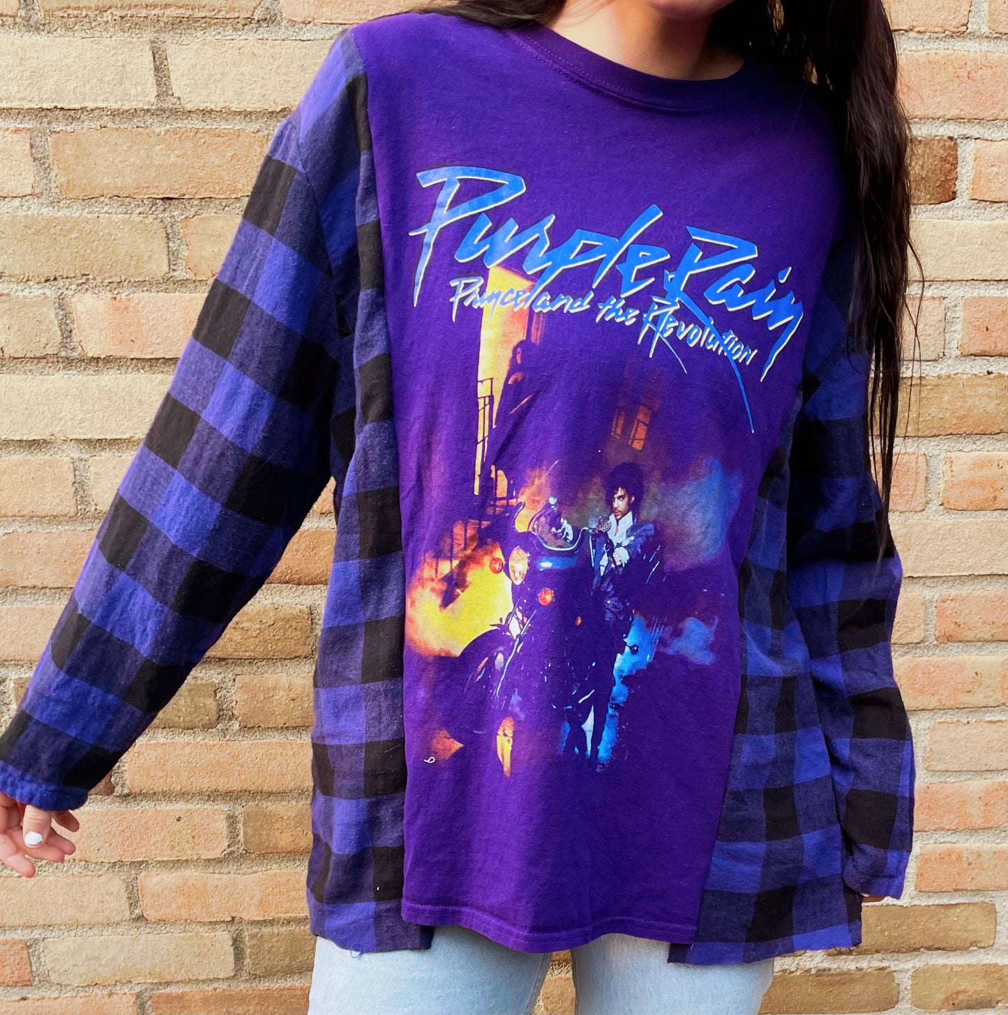 Prince Purple Rain Flannel Tee