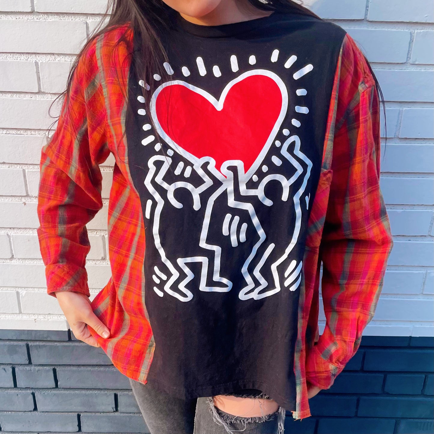 Keith Haring Flannel Tee