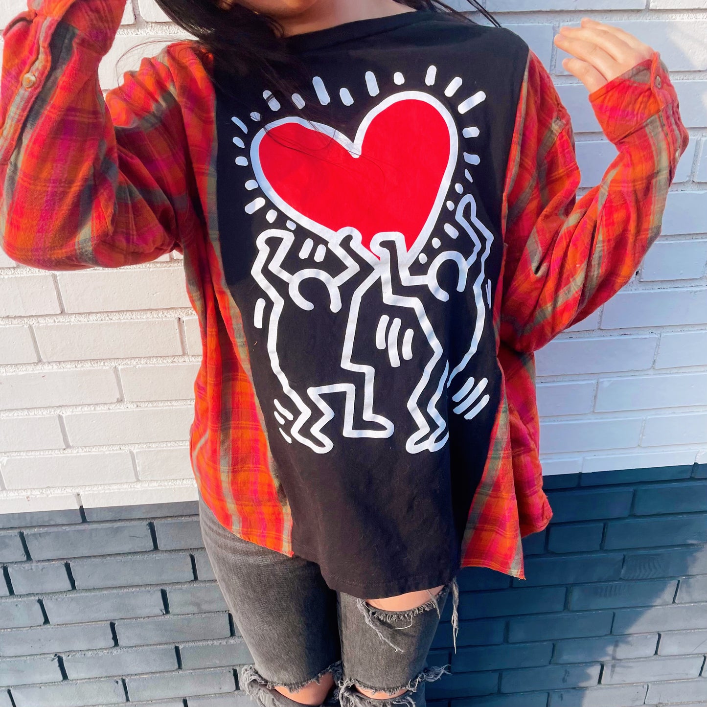 Keith Haring Flannel Tee