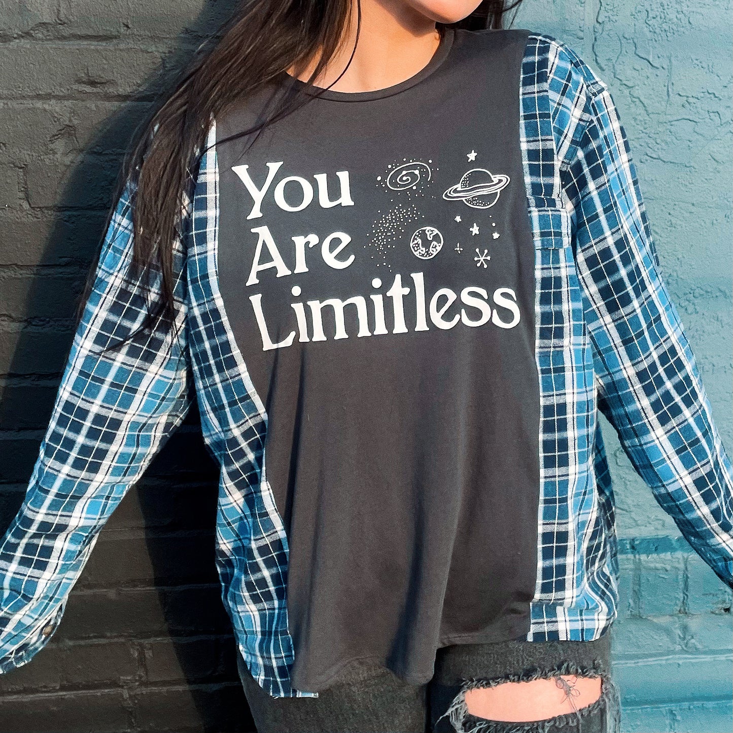 "You Are Limitless" Flannel Tee