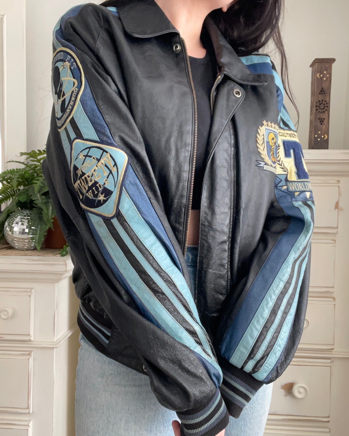 1998 Tweety Bird Leather Jacket